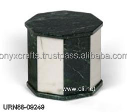 Urnes funéraires en marbre onyx octogone bon marché de style américain Fournitures funéraires - Product Image 2