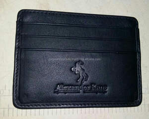 Carteras de Hombre Bifold de Cuero Vacuno Genuino con Logotipo Personalizado al por Mayor, Minimalistas, Delgadas, de Lujo, de Diseñador, con Bloqueo RFID - Product Image 1