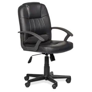 Orta geri ergonomik masaüstü bilgisayar ofis PP döner çalışma koltuğu PP tabanı ile Carmen 6080 PU siyah, bej, krem rengi