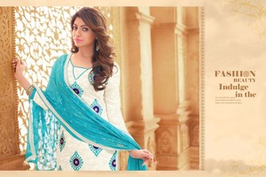 Kanya Fancy Garments - Tenue de soirée de créateur - Costume Anarkali Salwar de couleur violette - Inde - Pakistan - Lin - Viscose - Soie - Meilleure qualité - Product Image 5