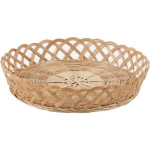 Cesta Redonda de Bambú Hecha a Mano, Bandeja de Bambú para Alimentos - Product Image 1