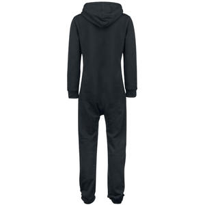 ชุดจั๊มสูทผ้าฟลีซสีดำล้วนสำหรับผู้ใหญ่ ไซส์พลัส ผ้าฝ้ายและโพลีเอสเตอร์ เหมาะสำหรับฤดูหนาว - Product Image 3