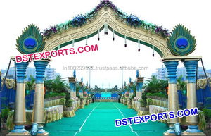 Porte en bois sculpté lourd pour mariage Porte de bienvenue en bois sculpté Dernier mariage Porte d'entrée pour mariage hindou Australie - Product Image 5