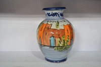 Vase en céramique émaillée artisanale marocaine, écologique, inspiré de la ville de Marrakech, décoration pour la maison et les hôtels, beau cadeau, vente en gros