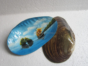 Hot sale! Ha Long Bay Painted on Sea Shell made in Vietnam - Product Image 3