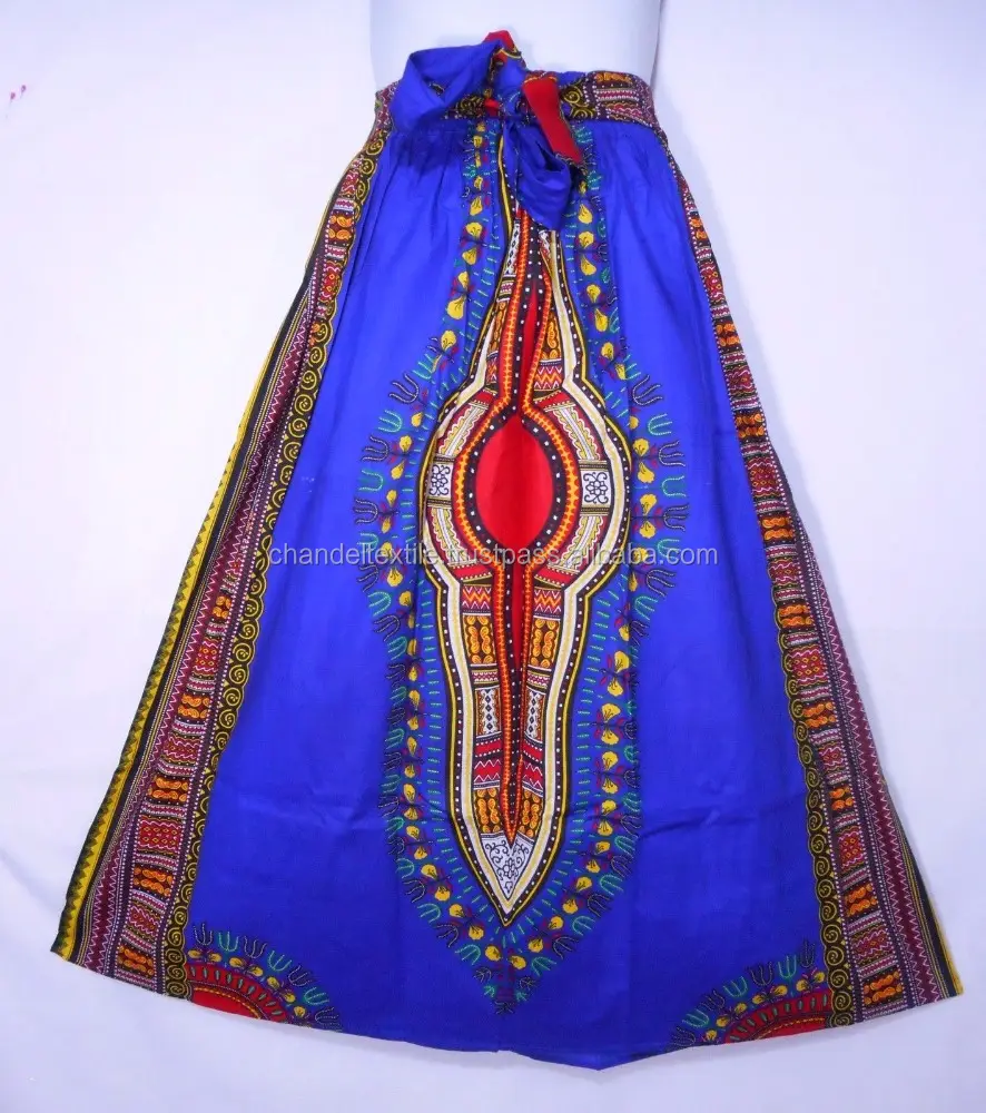 Phi Ankara Phi Sáp Maxi Váy Dashiki In Dài Váy Đàn Hồi Eo Một Kích Thước Phụ Nữ Váy Dân Tộc Bán Buôn