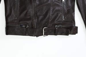 Chaqueta de piel de oveja auténtica Unisex, a prueba de agua, transpirable, decorada con piel de oveja, tela lavada vegetal, acabado para adultos - Product Image 3