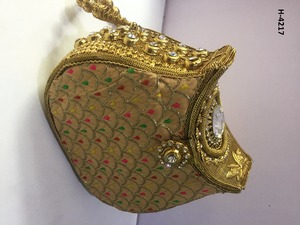 H4212 Handmade Metal Clutch Gold <b>Silver</b> Evening <b>Handbags</b> Tote Bags Ladies Fashionable Stone Beaded Party Purse Online Shopping - Product Image 6