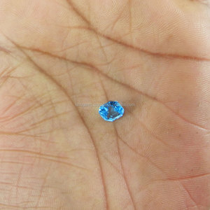 Piedra Preciosa de Topacio Azul Natural de Alta Calidad, Corte Cojín Asscher de 8x8 mm, 2.82 Quilates, IG4012 - Product Image 3