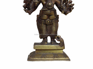 Figuras de bronce antiguo indio hechas a mano, adoración de pie, Ganesha - Product Image 3