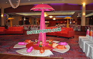 Parapluie brodé pour mariage, grand format, décoration, bleu ciel, pour travail lourde, pièce - Product Image 2