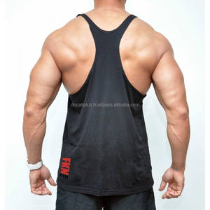 เสื้อกล้ามออกกำลังกายผู้ชาย 100% ผ้าฝ้าย ทรง Y-back สำหรับฝึกซ้อมเพาะกาย - Product Image 3