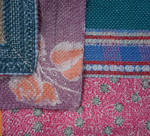 Venta al por mayor Reversible Kantha Throw Vintage Étnico Patchwork Kantha Edredón - Product Image 4