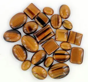 Tiger eye Round loose Natural Gemstone cabochon for jewelry making or necklace or bracelet gemstone