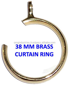 Omg Industries Solid Brass 38 mm <b>Curtain</b> Ring Half Ring for <b>Curtain</b> Bypass Bracket - Product Image 2