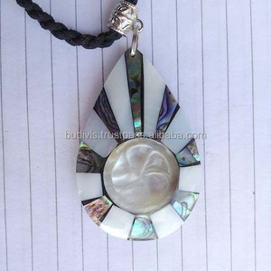 Pendentif en coquille de mer Vintage de haute qualité unisexe larme fabrication directe pour cadeau pour enfants - Product Image 5