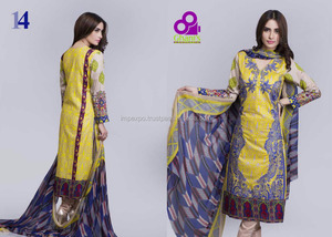 Traje de césped paquistaní, traje de diseñador de césped paquistaní, precio de traje en Lahore - Product Image 6