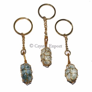 Low Price Natural Yellow Onyx Tumble Wrap Keychain Online Gemstone Accessory - Product Image 6