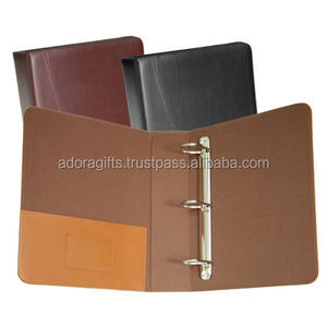 India Worker Made 3 Ring Binder <b>Diary</b> with Pen Loop Corporate Office Notebooks - Product Image 2