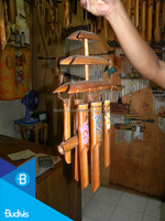 Campanas de Viento de Bambú para Jardín, Decoración para el Hogar, Hechas a Mano en Bali, Modelo BBW010 de Budivis, Venta al Por Mayor