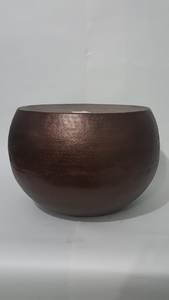 Tabouret en aluminium martelé - Product Image 5