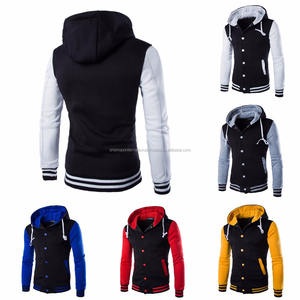 Shemax <b>Mens</b> Hoodie Sweatshirt Hooded <b>Baseball</b> College <b>Jacket</b> Coat Tops - Product Image 5