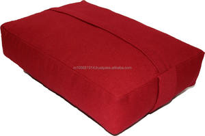 Indian Manufacturer's Fashionable Cotton Canvas/Twill <b>Rectangular</b> Meditation <b>Cushion</b> Custom Color Logo OEM Healthcare Supply - Product Image 2