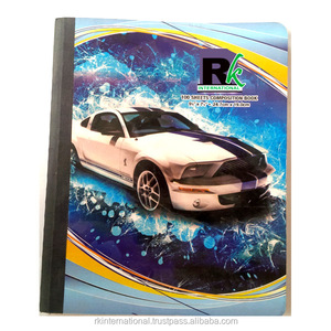 Cahier de composition personnalisé avec reliure cousue, 100 feuilles, motif chat mignon pour la prise de notes - Product Image 2