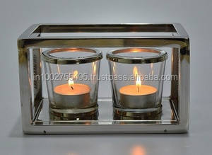 Elegant <b>Small</b> Votive Stainless Steel Tea Light Holder Handmade Home Decoration 30x10x10cm Other <b>Candle</b> Holders Lanterns <b>Candle</b> - Product Image 3