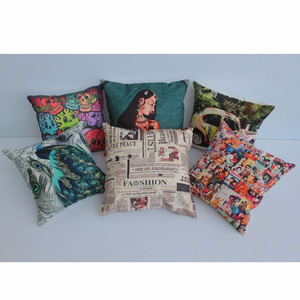Wholesale <b>Green</b> Velvet Square <b>Cushion</b> <b>Covers</b> Cotton Digital Printed Plain Style - Product Image 1