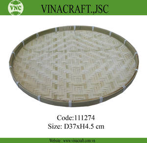 ตะกร้าไม้ไผ่แบนด้วยราคาที่แข่งขัน - Product Image 1