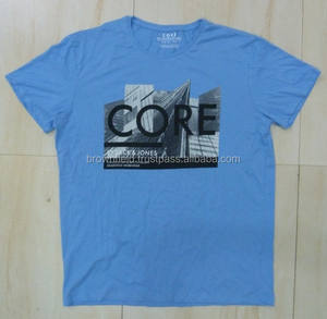 T-shirt de sport tricoté en gros 100% coton impression personnalisée propre Logo couleur unie coupe courte et sèche écologique 180 grammes Bangladesh - Product Image 4