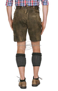 Pantalones cortos de cuero de alta calidad para hombre, ropa de tendencia bávaro, Trachten, Lederhosen, se vende como juego de dos - Product Image 2