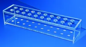 Estante de tubo de prueba pequeño, Acrílico - Product Image 1