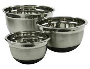 Veqking — bol mélangeur Double paroi en acier inoxydable, avec des vernis miroir, 3 niveaux, Design coloré - Product Image 5