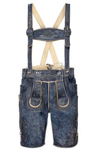 Pantalon en cuir de chèvre de haute qualité, coupe-vent, épaisseur 1,2 mm, pour hommes, costume de carnaval, Oktoberfest, Beerfest, clubs, serveur, cosplay - Product Image 5