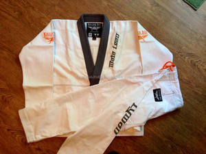ชุดศิลปะการต่อสู้ ripstop BJJ Jiu Jitsu MMA ทอสีทองและมุก - Product Image 4