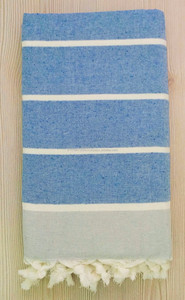 Serviettes turques en éponge Peshtemal, serviette de hammam en gros-Couverture de plage pestemal turc fouta tunusia Premium - Product Image 6