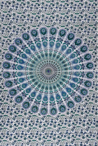 Aubusson Design Vintage reine ethnique tapisseries imprimé Mandala couverture jeter tenture murale maison drap de lit propagation Art décoratif - Product Image 2