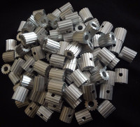 Poulies de distribution en alliage OEM personnalisables, anodisées dures, profil T2.5, alésage 10 mm / diamètre extérieur 50 mm, garantie 1 an, prix variable, 1 gorge