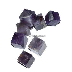 Compre cubos de piedras preciosas curativas de cubo de amatista al por mayor para Decoración - Product Image 1