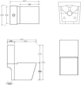 Round <strong>Adam</strong> 2-Piece Toilet - Product Image 4