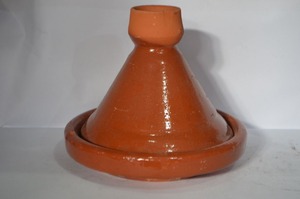 Tajín Marroquí de Cerámica Esmaltada Hecho a Mano por Biyadina, con Tapa Cónica, Utensilios de Cocina y Arte Decorativo - Product Image 4