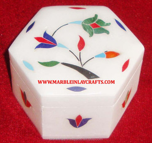 กล่องฝังหินอ่อนทำด้วยมือ - Product Image 1