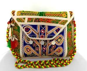 Ручная вышитая сумка-индийская традиционная сумочка-племенная ручная вышивка-Оптовая Продажа Ручных сумок