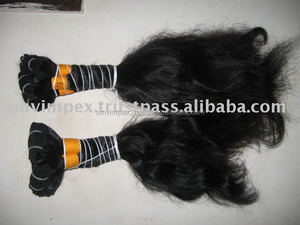 Extension de cheveux bruts sans cuticule 100% trame de cheveux humains Remy. Pas de perte et d'emmêlement Extension de cheveux humains vierges Remy de meilleure qualité - Product Image 3