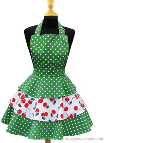 ผ้ากันเปื้อนครัวสำหรับผู้หญิงส่งออกในอินเดีย - Product Image 2