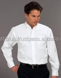 Camisas de Oficina Blancas Personalizadas OEM para Hombre - Product Image 5