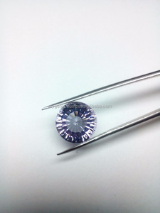 Pierre de taille concave riche en améthyste rose ronde de 12mm - Product Image 6