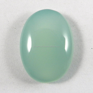 อควา Chalcedony 17X23มม. รูปไข่ Cabochon 4.30 Gms พลอยหลวม IG0474 - Product Image 2